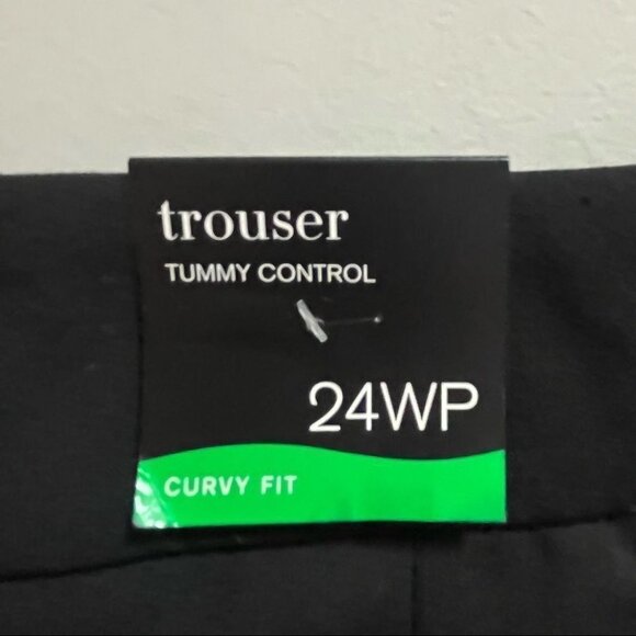 Alfani Black Tummy Control Pants Size 24P - Picture 5 of 8